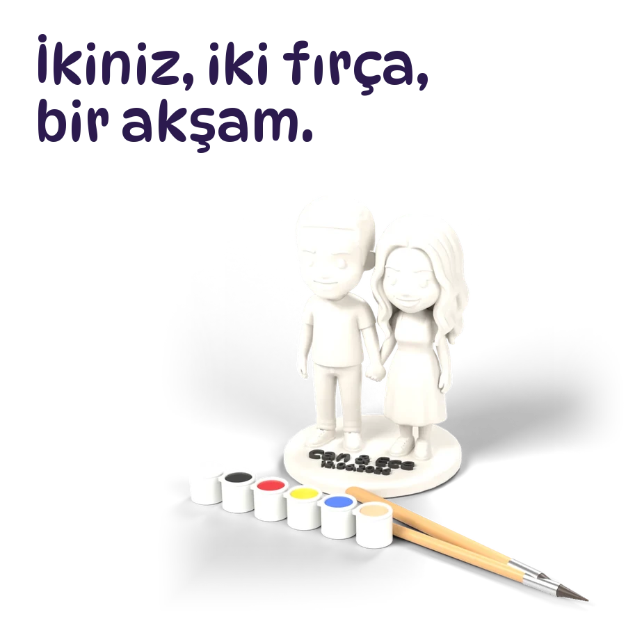 Çift figürü, Boyamaya hazır · 999,90 TL'den