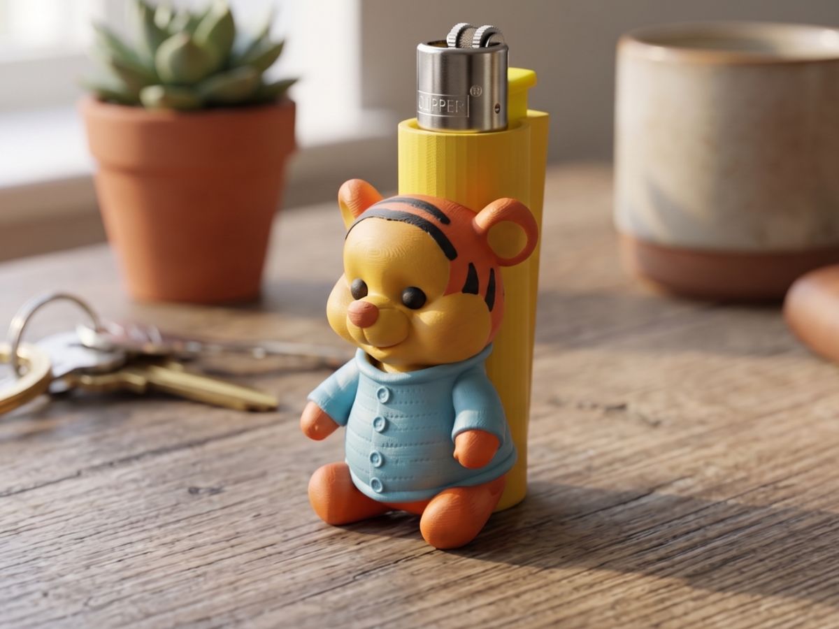 Bebek Tigger çakmak kılıfı