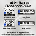 3D Stüdyom kişiye özel isimli ve isimsiz, motosiklet ve araç tipi metal plaka anahtarlık modelleri