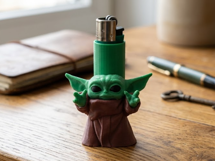Baby Yoda (Grogu) çakmak kılıfı