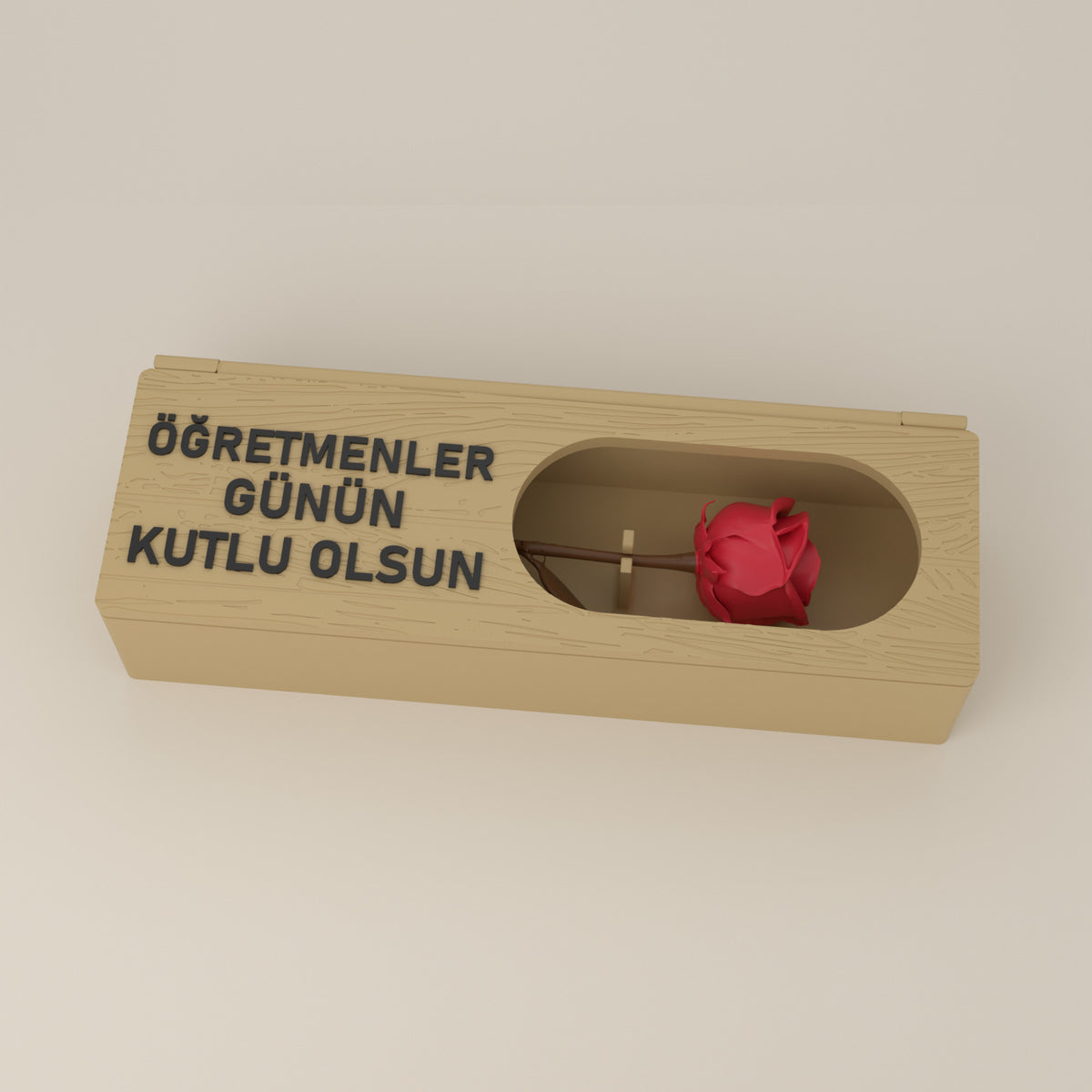Çiçek kutusu, pencerede kırmızı gül