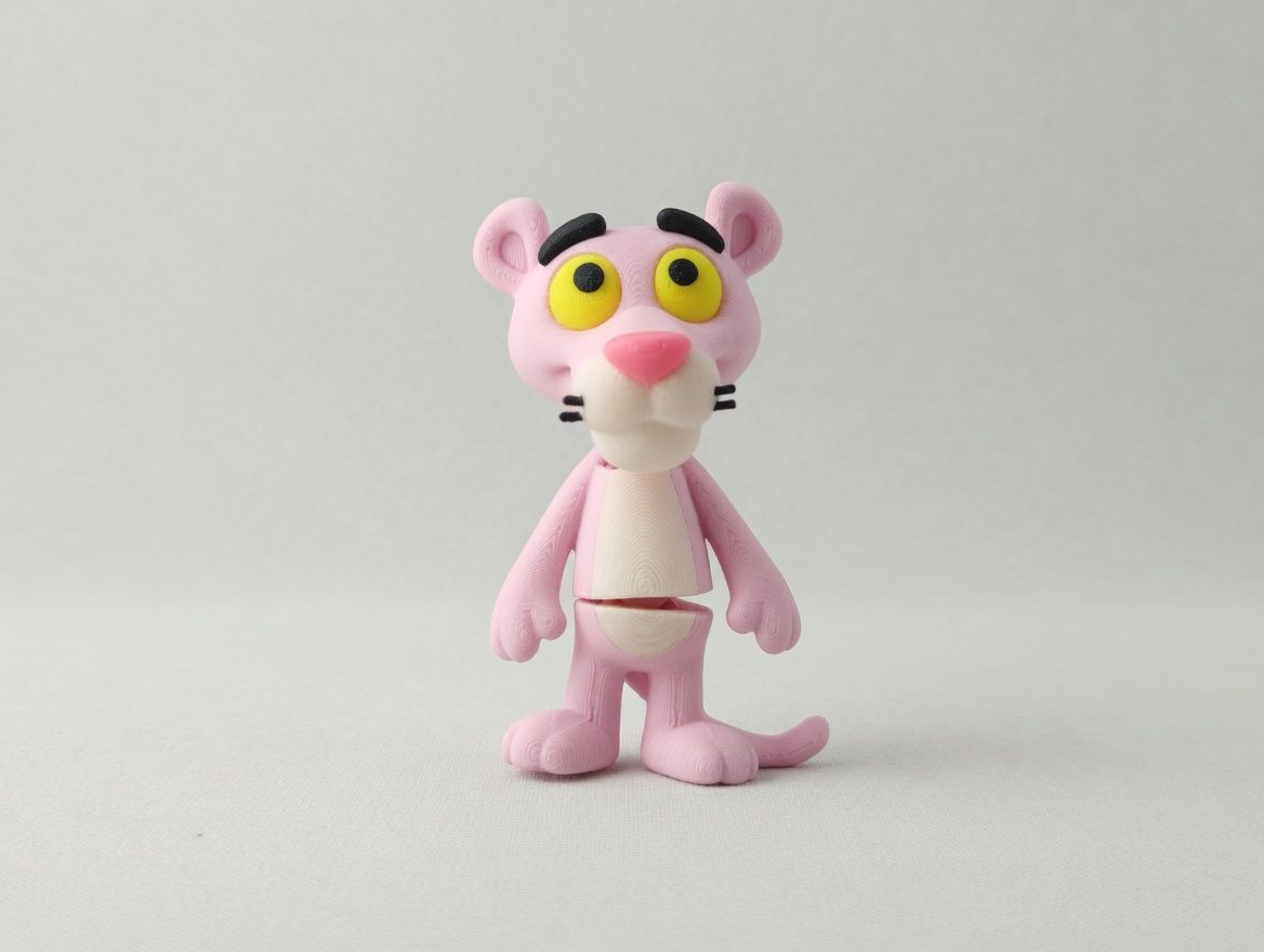 Pembe Panter mini flexi anahtarlık
