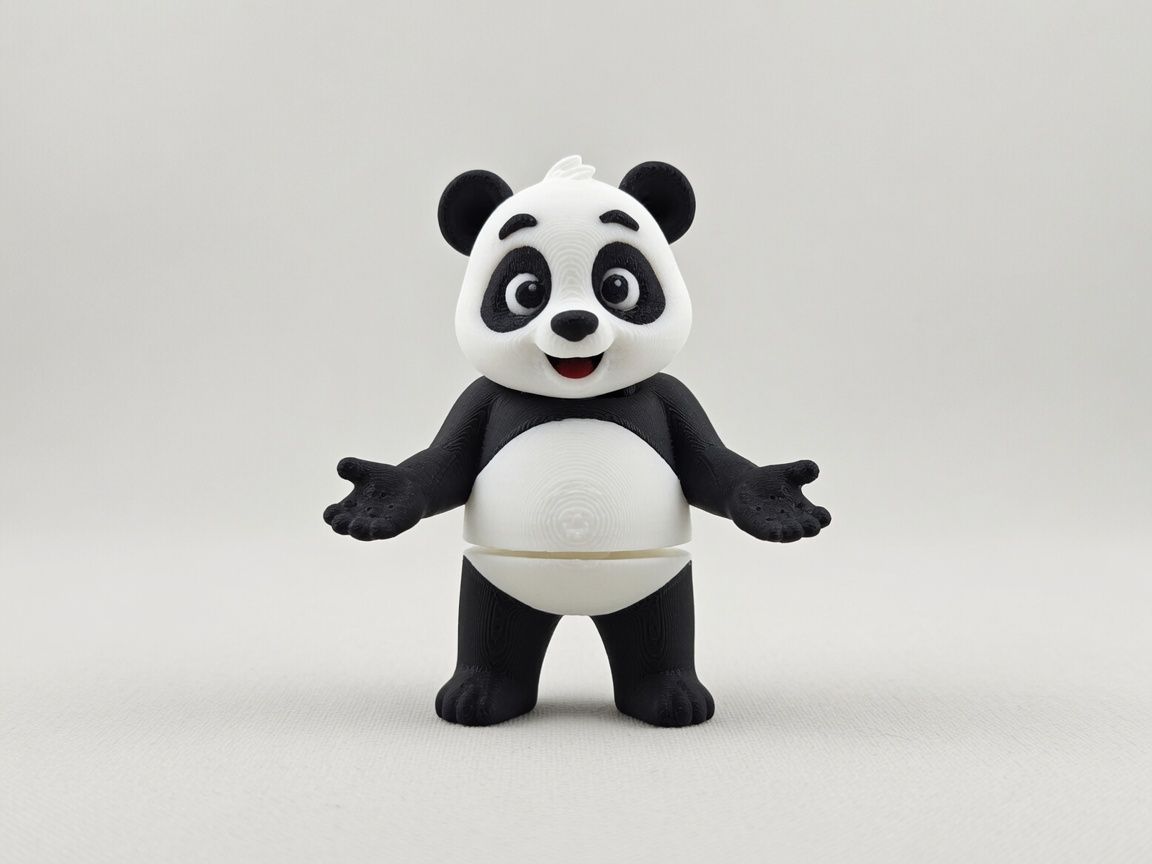 Panda mini flexi anahtarlık