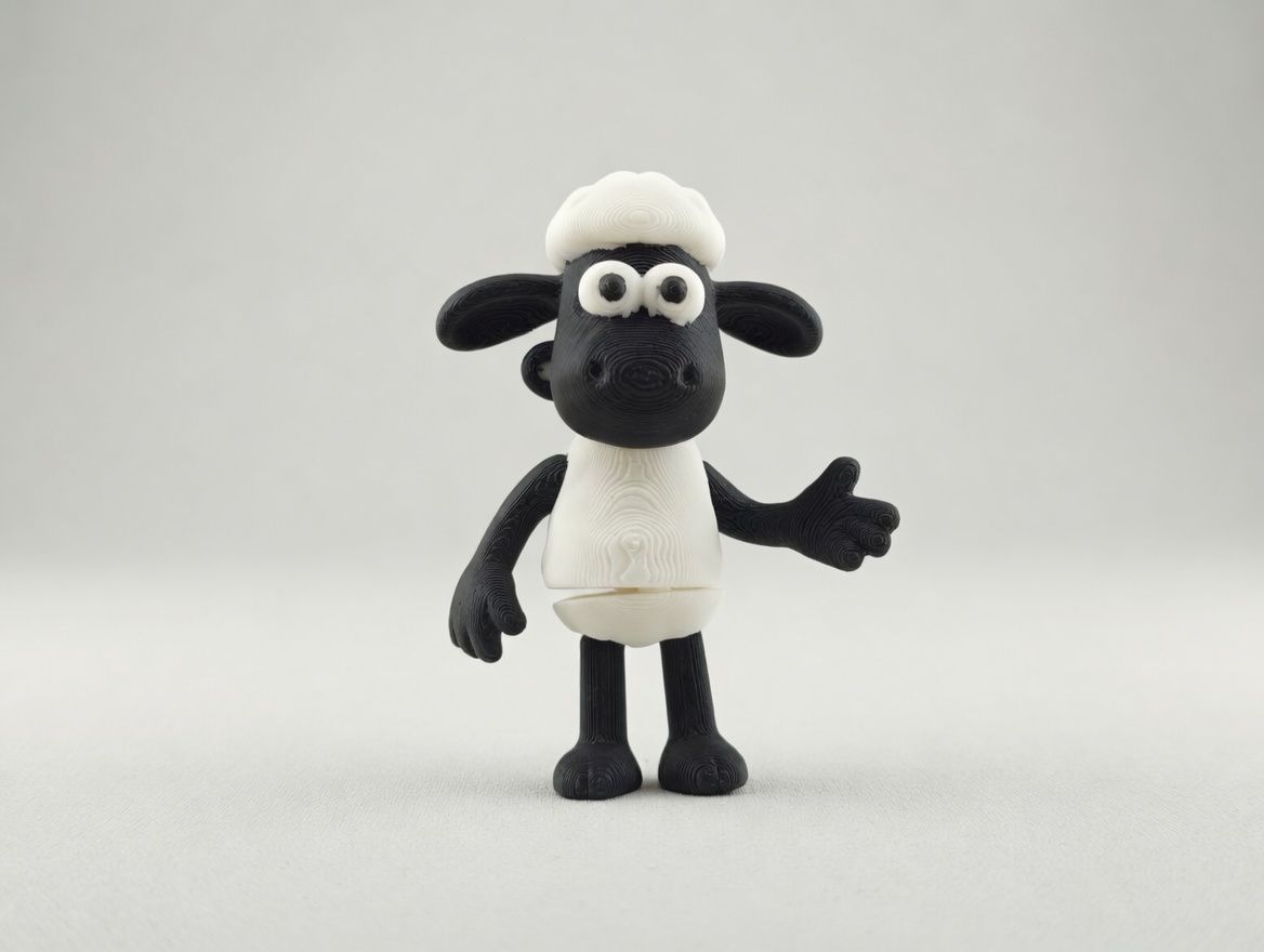 Koyun Shaun mini flexi anahtarlık