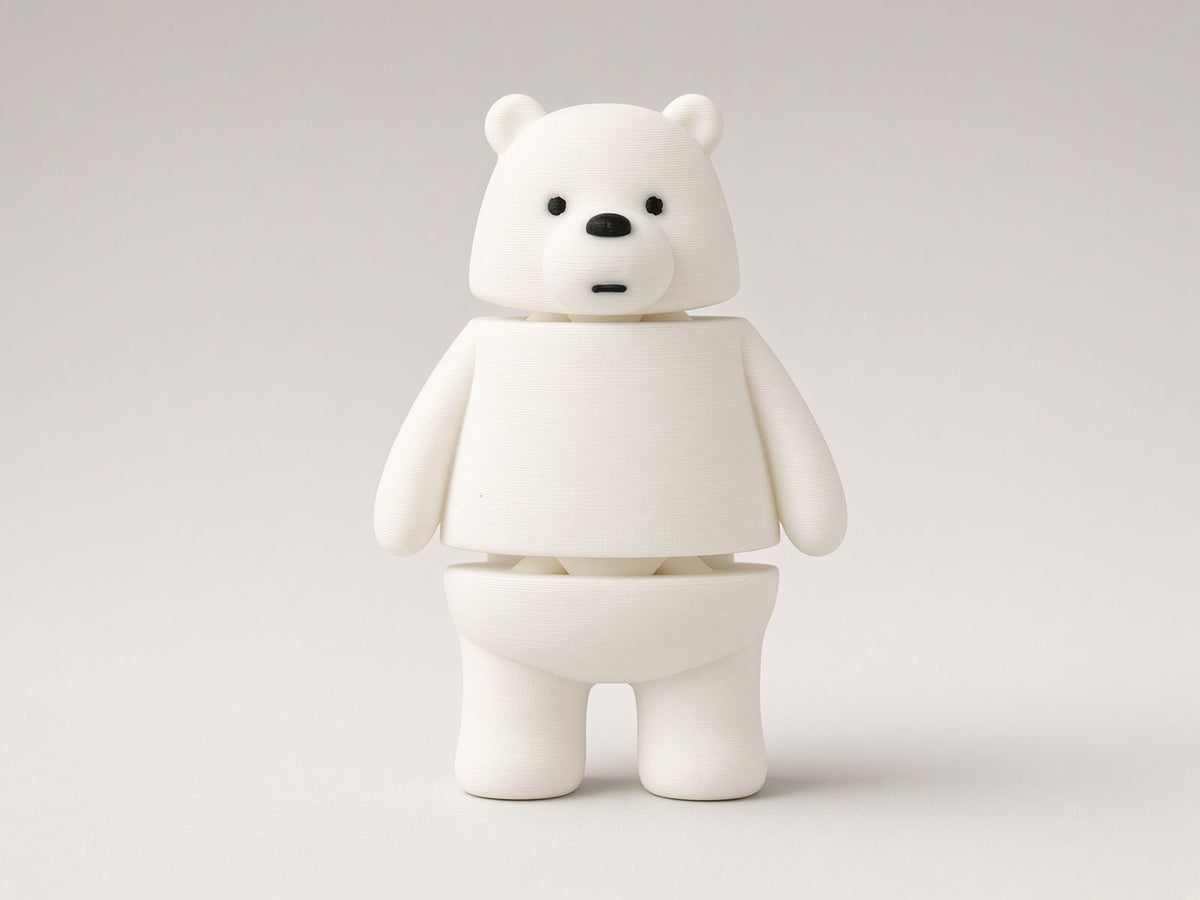 Buz Ayı (We Bare Bears) mini flexi anahtarlık