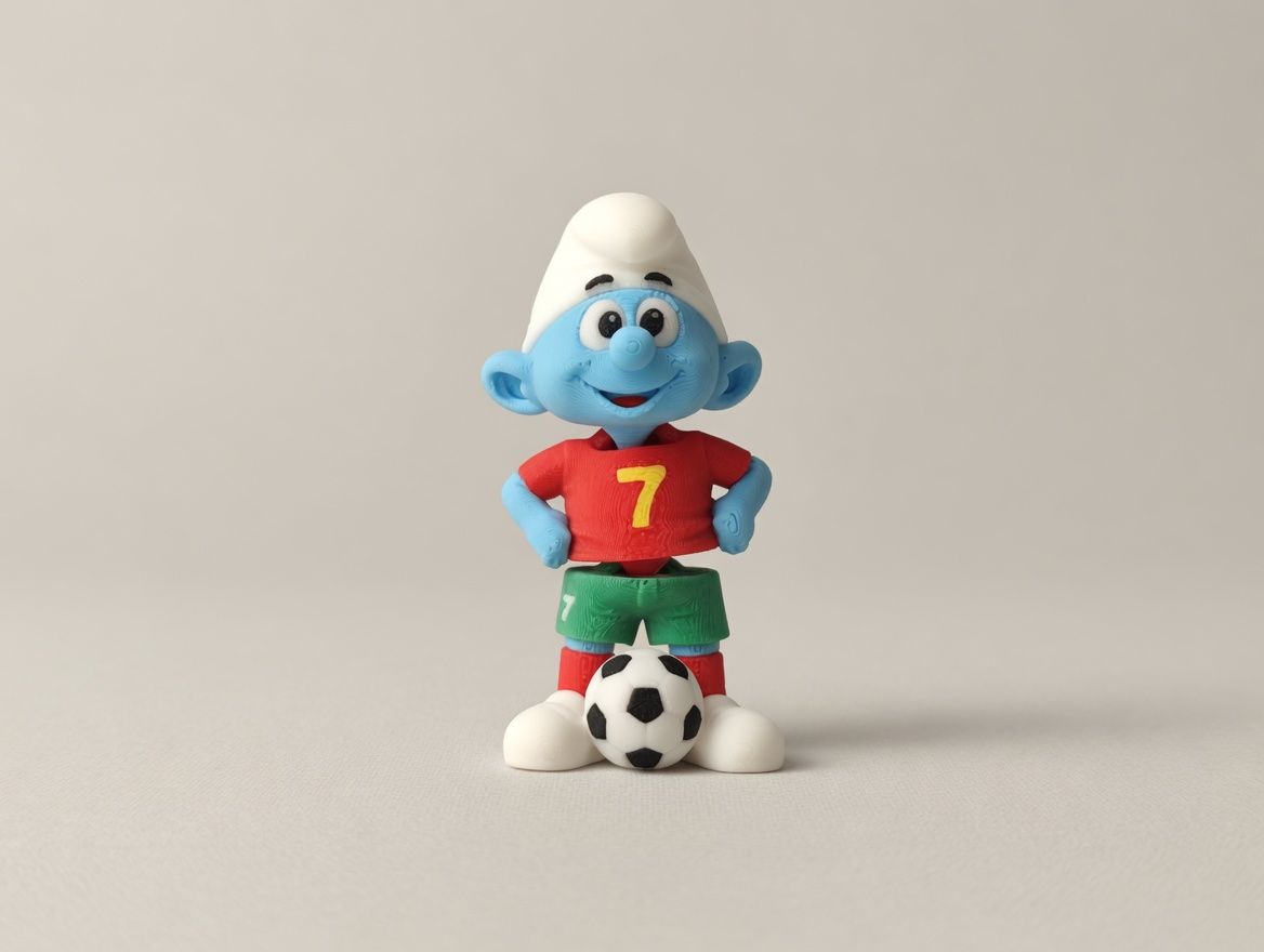 Futbolcu Şirin mini flexi anahtarlık