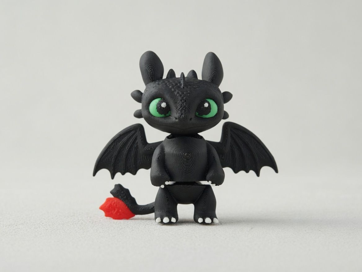 Dişsiz (Toothless) mini flexi anahtarlık