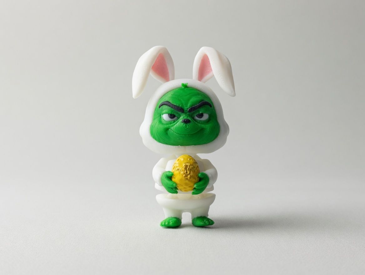 Grinch (Tavşan) mini flexi anahtarlık