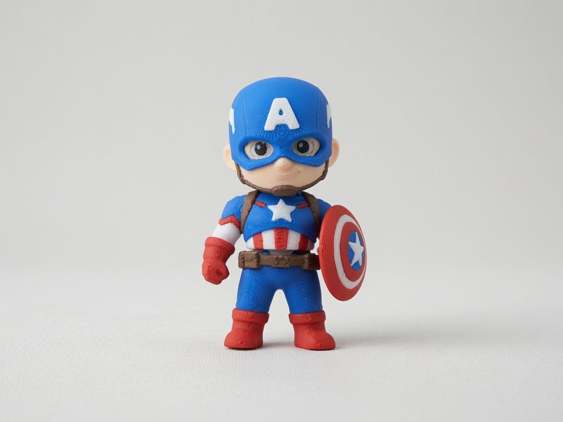 Kaptan Amerika mini flexi anahtarlık