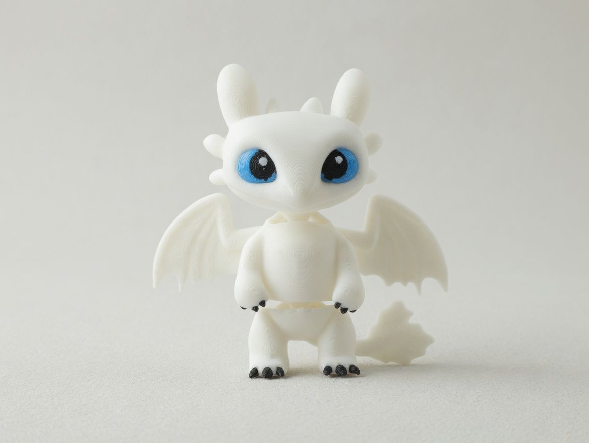Light Fury mini flexi anahtarlık