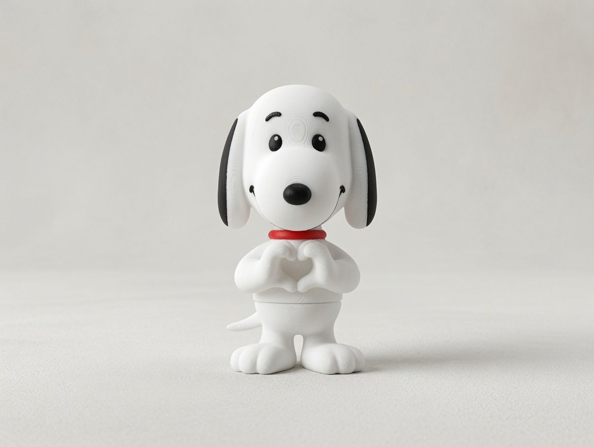 Snoopy (Kalp) mini flexi anahtarlık