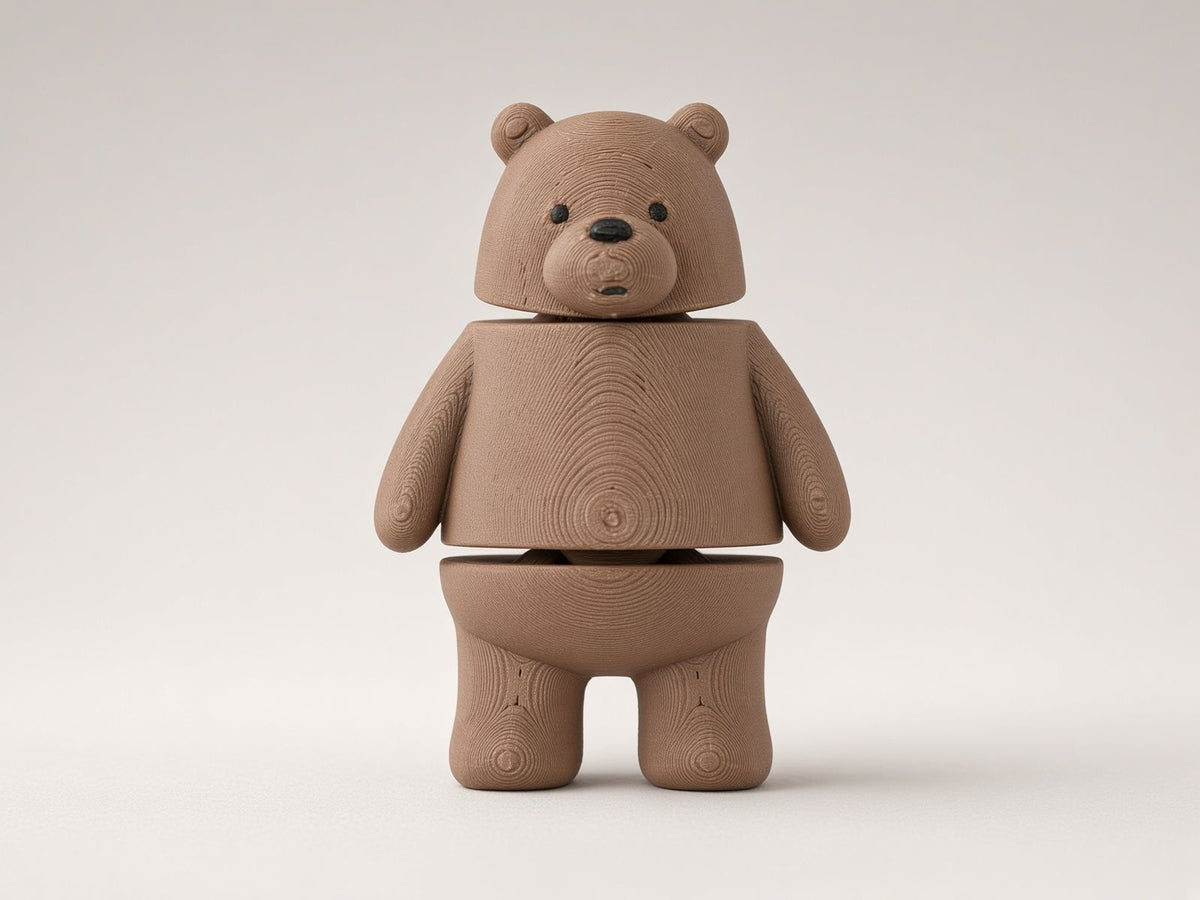 Boz Ayı (We Bare Bears) mini flexi anahtarlık