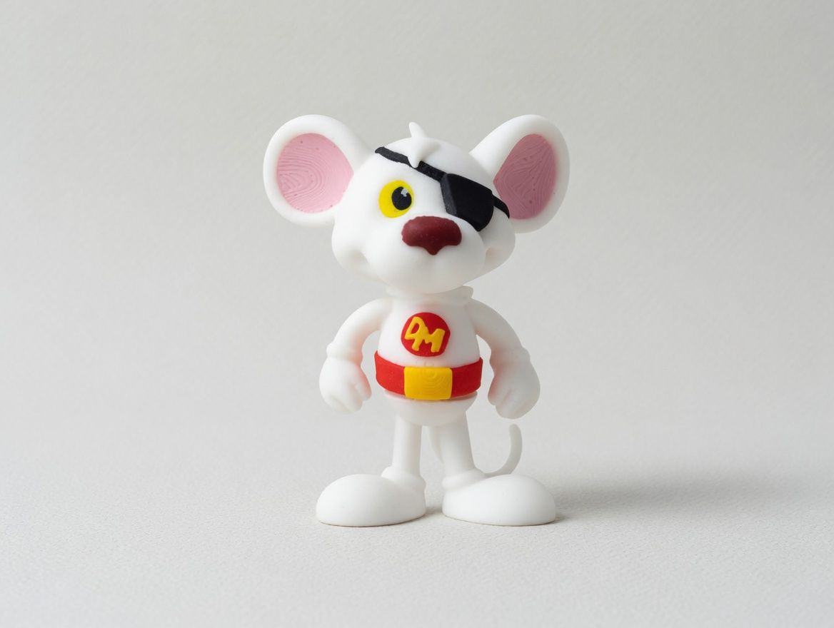 Danger Mouse mini flexi anahtarlık