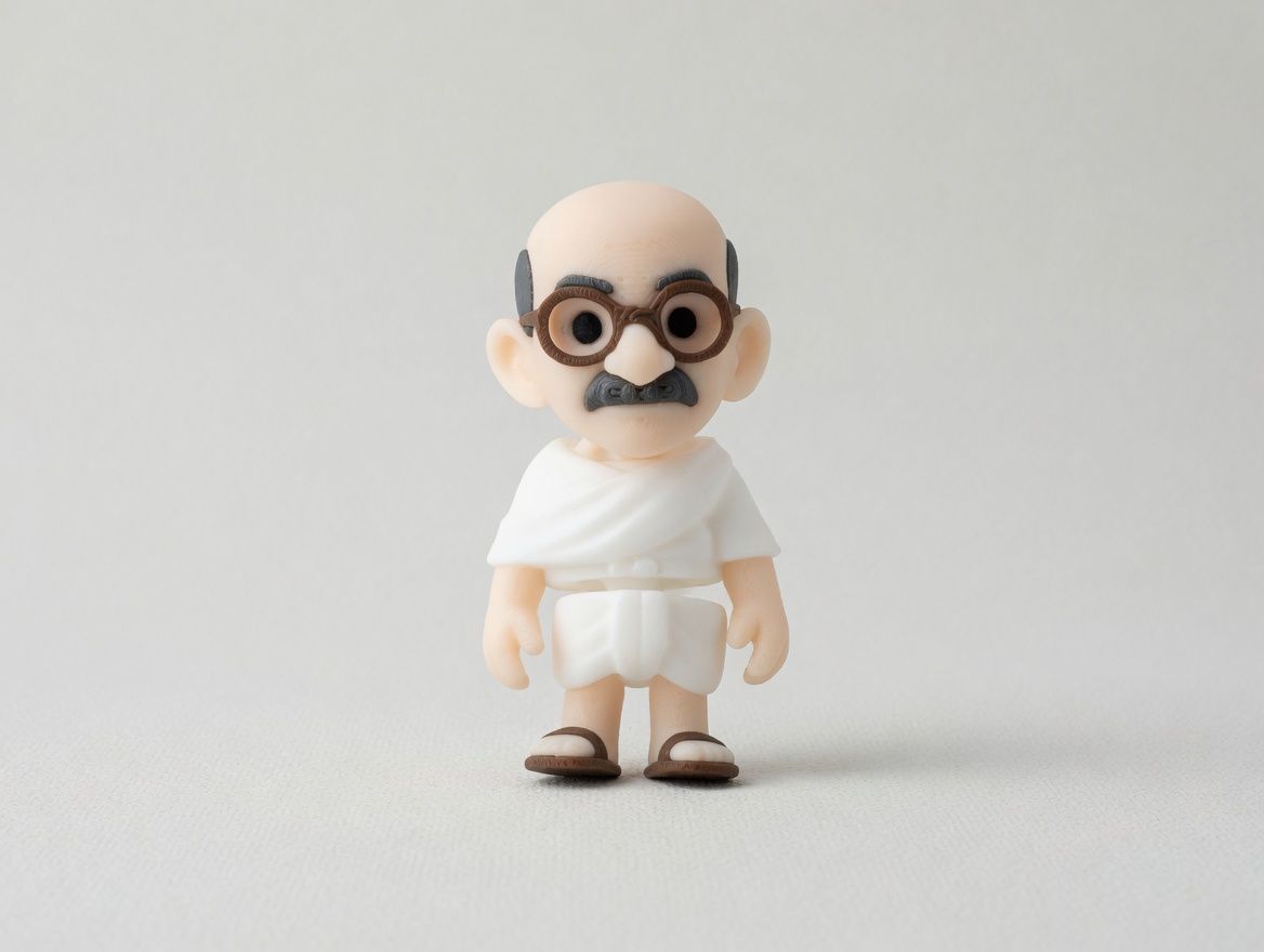 Mahatma Gandhi mini flexi anahtarlık
