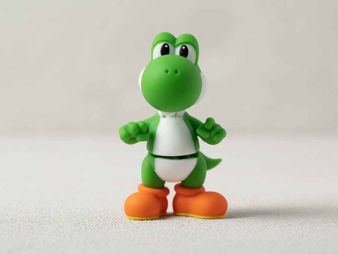 Yoshi (Düz Sırt) mini flexi anahtarlık