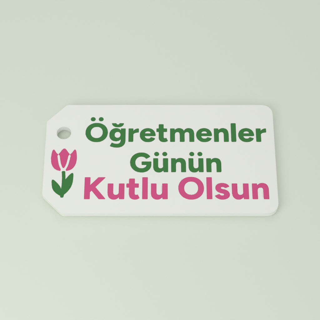 Vazonun kartı yakından: Öğretmenler Günün Kutlu Olsun